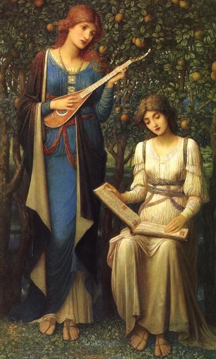 When Apples Were Golden and Songs Were Sweet, But Summer Had Passed Away by John Melhuish Strudwick.